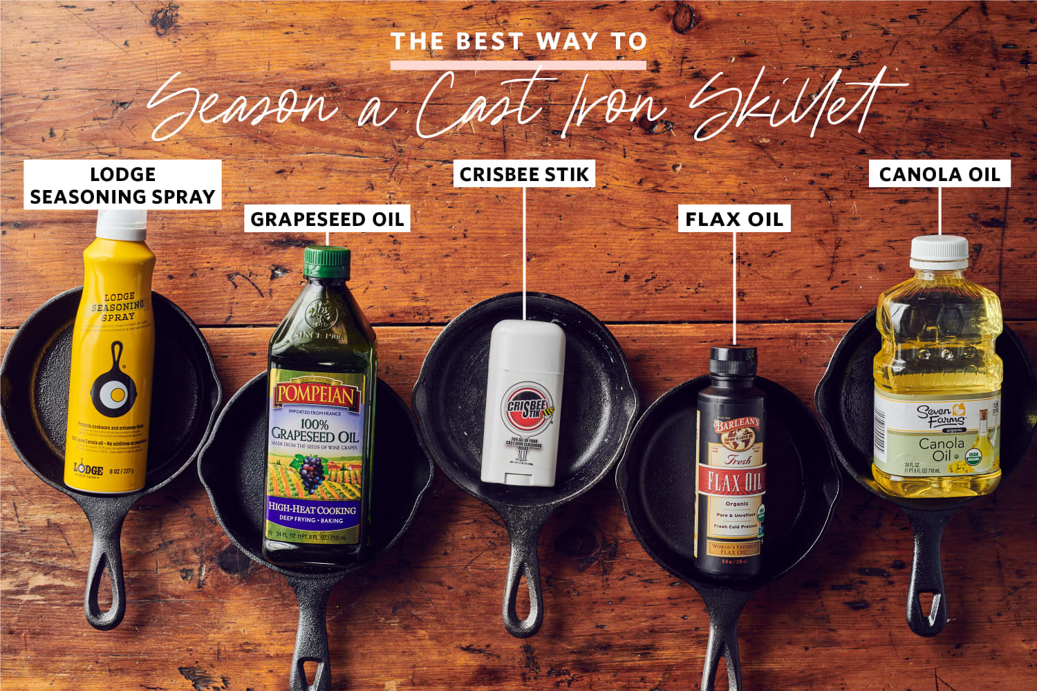 The Best Oil to Season a Cast Iron Pan? Grapeseed Oil. Here